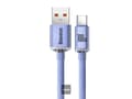 Miniatyrbilde 1 av 3: Baseus Crystal Shine USB til USB-C-kabel, 100W, 1,2m (lilla)