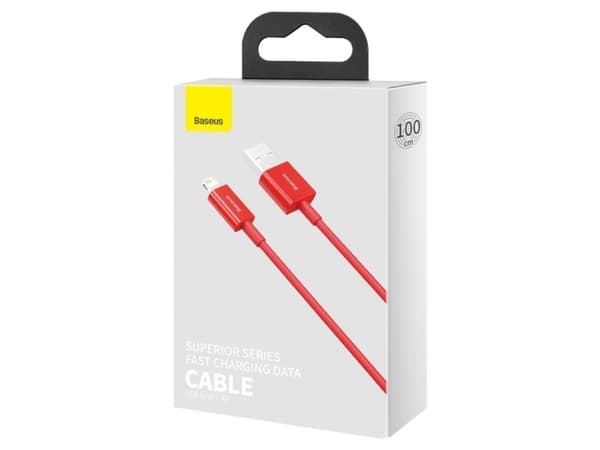 Baseus CALYS-A09, 1 m, Lightning, USB A, Hanstik, Hanstik, Rød