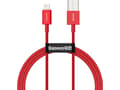 Miniatyrbild 5 av 5: Baseus CALYS-A09, 1 m, Lightning, USB A, Hanstik, Hanstik, Rød