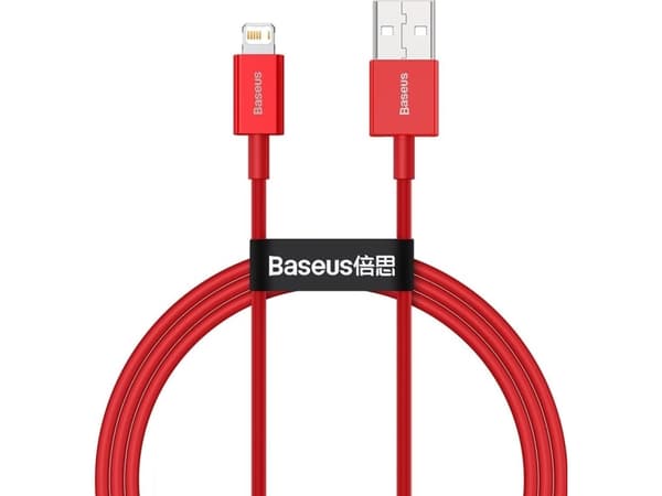Baseus CALYS-A09, 1 m, Lightning, USB A, Hanstik, Hanstik, Rød