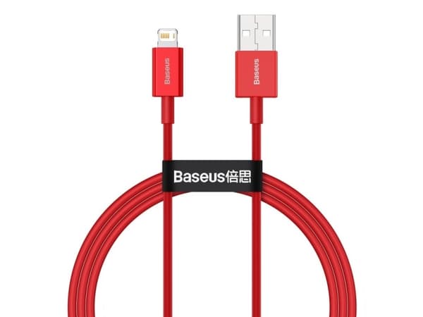 Baseus CALYS-A09, 1 m, Lightning, USB A, Hanstik, Hanstik, Rød