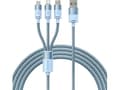 Miniatyrbild 3 av 3: Baseus CAXS000017, 1,2 m, USB A, USB C/Micro USB-A/Lightning, Blå