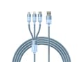 Miniatyrbild 1 av 3: Baseus CAXS000017, 1,2 m, USB A, USB C/Micro USB-A/Lightning, Blå