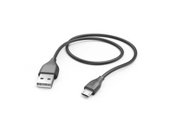 Hama 00201586, 1,5 m, Micro-USB A, USB A, USB 2.0, 480 Mbit/s, Sort