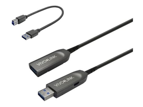 VivoLink - USB-kabelsett - 5 V - 0.9 A - 50 m - svart
