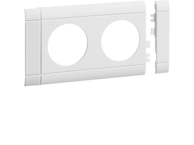 Lock 80MM F 2 pluggar u skrift RAL 9016