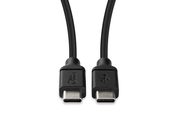 MicroConnect - USB-kabel - 24 pin USB-C (hane) till 24 pin USB-C (hane) - 20 V - 3 A - 1.5 m - svart