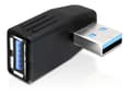 Miniatyrbild 2 av 3: DeLOCK USB 3.0 adapter, vinklad 270° horisontellt, Typ A ha-ho