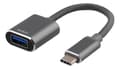 Miniatyrbillede 2 af 3: DELTACO USB-C  3.1 to USB-A OTG adapter, aluminium, retail box, gray