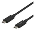 Miniatyrbild 2 av 3: DELTACO USB-C kabel, 0,5m, USB 3.1 Gen 1, svart