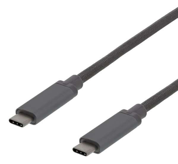 USB3.1 TYPE C TIL C GEN2 3A 0,5 m SPACE GREY PP BAG