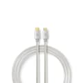 Miniatyrbild 2 av 8: Nedis USB-kabel | USB 2.0 | USB-C™ Hane | USB Micro-B Hane | 10 W | 480 Mbps | Guldplaterad | 2.00 m | Rund | Flätad / Nylon | Aluminium | Kartong med