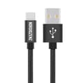 Miniatyrbillede 3 af 3: NORDIQZENZ USB-C kabel, Tekstilbeklædt, 1,5m, Sort