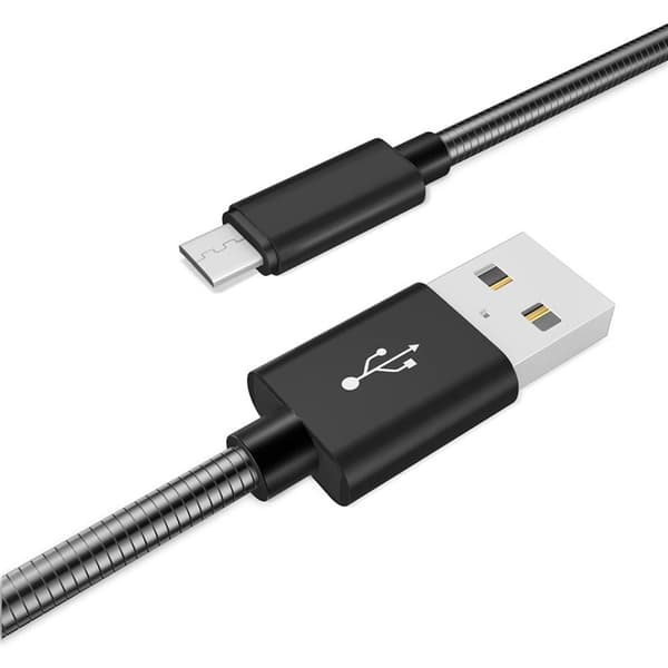 NORDIQZENZ Micro-USB-kaapeli metallikuorilla, 1m
