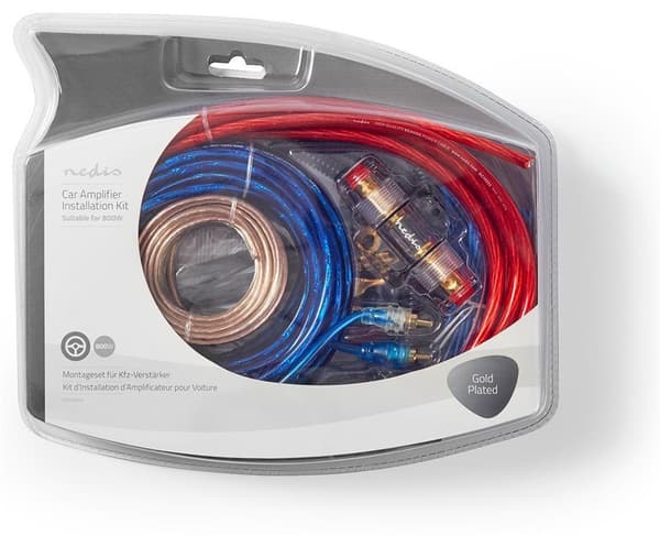 Nedis Bil Audio Connector Kit | 800 W | Guldplaterad | Presentbox