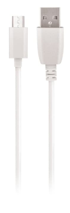 Maxlife microUSB laddkabel för snabbladdning, 3A, 1m, vit