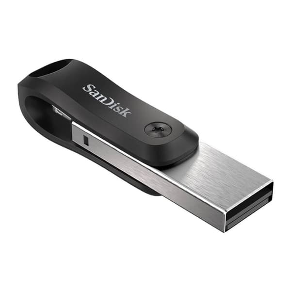 SANDISK USB iXpand 128GB Flash Drive til iPhone/iPad Grå, Sølv