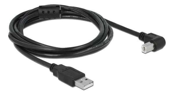 DeLOCK Kabel USB 2.0 Type-A hann &gt; USB 2.0 Type-B hann vinklet 2