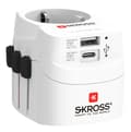 Miniatyrbillede 1 af 3: SKROSS PRO Light USB (AC), 3-pole travel adapter, 1x USB-A, 1x USB-C