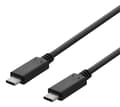 Miniatyrbild 2 av 3: DELTACO USB 2.0 kabel, Typ C - Typ C, 2m, svart