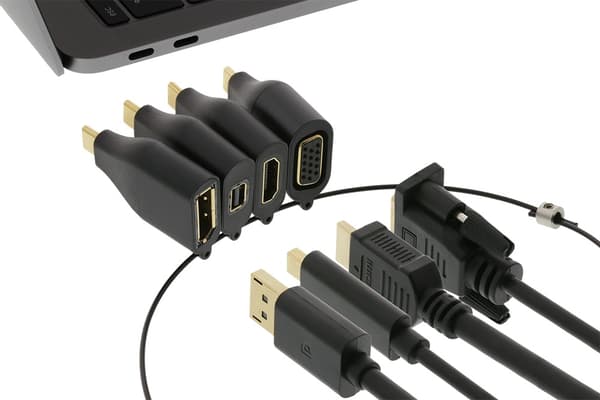 DELTACO Office, USB-C ADAPTER RING, mDP, DP, VGA, HDMI