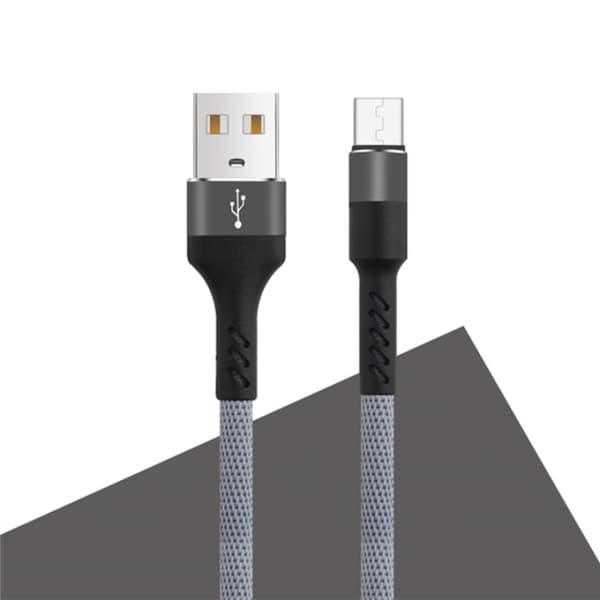 MXUC-01 microUSB-Kabel (2A) Fast Charge, Grå