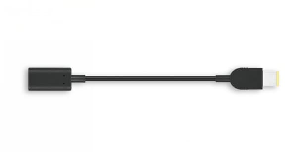 Lenovo 4X90U45346 USB-kablar 0,18 m USB-C Slim-tip Svart
