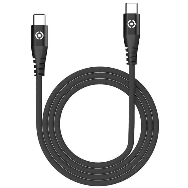 Celly USB-C - USB-C-kabel Nylon USB-PD 60W 1m