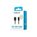 Miniatyrbillede 3 af 3: Forever-kabel USB - USB-C 1,0 m 3A, sort