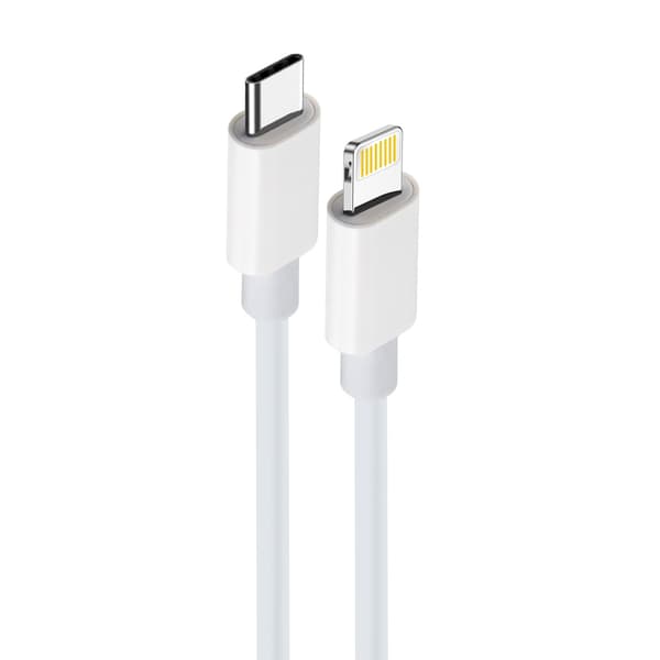 Maxlife MXUC-05 Power Direct USB-C til Lightning-kabel 2,0 m 20W, hvit