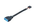 Miniatyrbillede 2 af 2: Akasa intern kabel fra USB 3.0 til USB 2.0, IDC20 19-pin han - IDC10 9