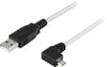Miniatyrbild 2 av 3: DELTACO USB 2.0 typ A till högervinklad Micro-B USB, 5-pin, 2m (USB-302C)