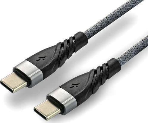 USB cable - micro USB everActive CBB-1MG 1m to 2.4A with fast charging support gray braided cable
