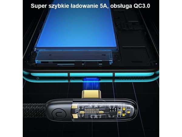 Kabel USB Usams USB-C - USB-C 1.2 m Biały (USA888)