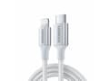 Miniatyrbilde 1 av 2: Ugreen 70523, 1 m, Lightning, USB C, Hankjønn, Hankjønn, Sølv