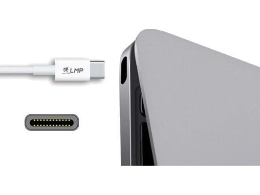LMP 13868, 1 m, USB C, Micro-USB A, USB 3.2 Gen 1 (3.1 Gen 1), Man/Femal, Vit