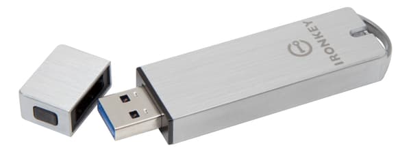 Kingston Kryptert USB-minnepinne 16 GB IronKey Basic S1000 USB 3.0 FIPS 140-2 nivå 3 Sølv