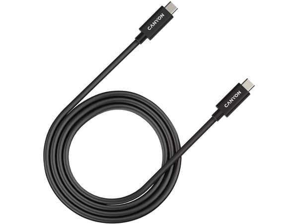Canyon CNS-USBC44B, 1 m, USB C, USB C, 40 Gbit/sek., Sort