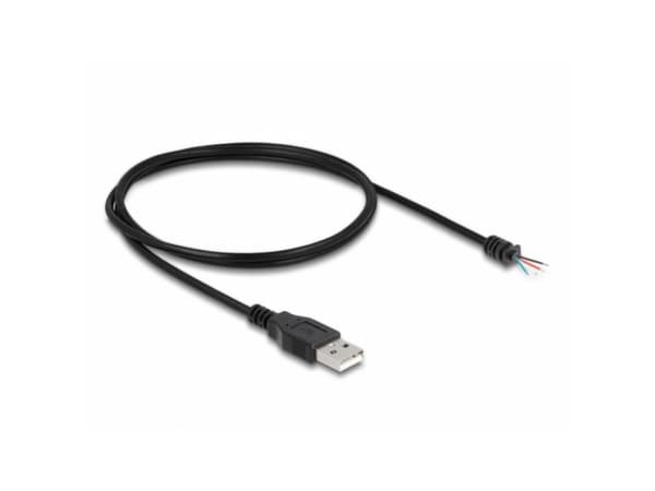 Delock - USB-kaapeli - USB (han) til uisoleret ledning - USB 2.0 - 1 m - lajittelu