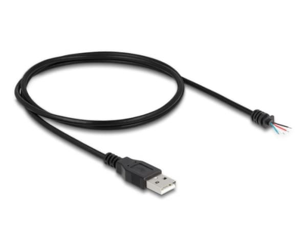 Delock - USB-kaapeli - USB (han) til uisoleret ledning - USB 2.0 - 1 m - lajittelu