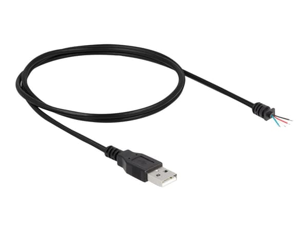 Delock - USB-kaapeli - USB (han) til uisoleret ledning - USB 2.0 - 1 m - lajittelu