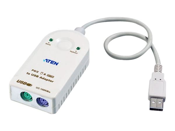 ATEN UC100KMA - Adapter för tangentbord/mus - USB (hane) till PS/2 (hona) - 30 cm