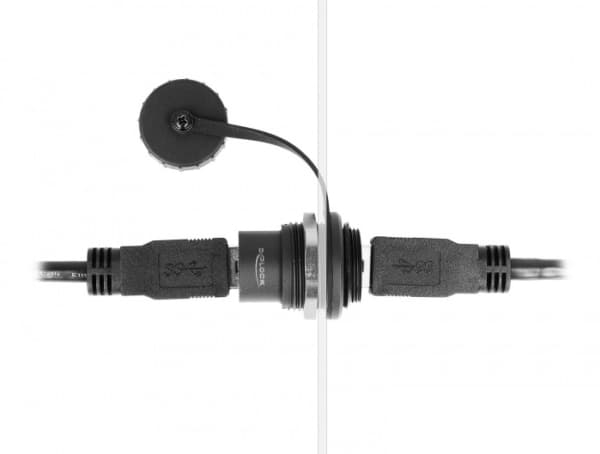 Delock - Klik i-modul - USB 3.2 Gen 1 pölysuojuksella - USB - 1 USB-sokkel - 1 modul - lajittelu