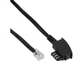 Miniatyrbild 3 av 3: InLine 18820A, 20 m, TAE-N, RJ12, Sort, Hanstik, Hanstik