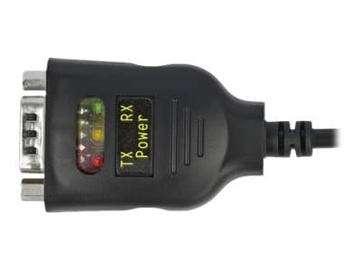 Delock Adapter USB Type-C to 2 x Serial RS-232 DB9 with 15 kV ESD protection - Seriell adapter - USB-C - RS-232 x 2