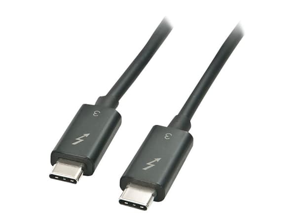 MicroConnect - Thunderbolt-kabel - 24 pin USB-C (hane) till 24 pin USB-C (hane) - USB 3.1 Gen 2 / Thunderbolt 3 - 1 m - USB-strömförsörjning (100W),