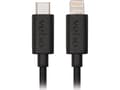 Miniatyrbilde 4 av 4: Veho VCL-004-MFI-C-20CM, 0,2 m, Lightning, USB C, Hankjønn, Hankjønn, Sort