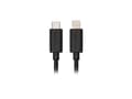 Miniatyrbilde 1 av 4: Veho VCL-004-MFI-C-20CM, 0,2 m, Lightning, USB C, Hankjønn, Hankjønn, Sort