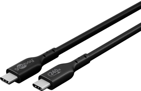 Synkroniser og lad USB-C™-kabel, USB 2.0, 240 W, 1 m