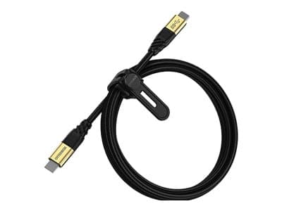 OtterBox - USB-kabel - 24 pin USB-C (hane) till 24 pin USB-C (hane) - USB 3.2 - 5 A - 1.8 m - USB-strömleverans (5A, 100W)